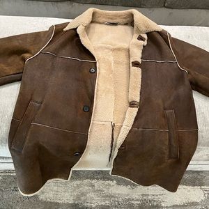 Andrew Marc large Brown/Tan shearling coat